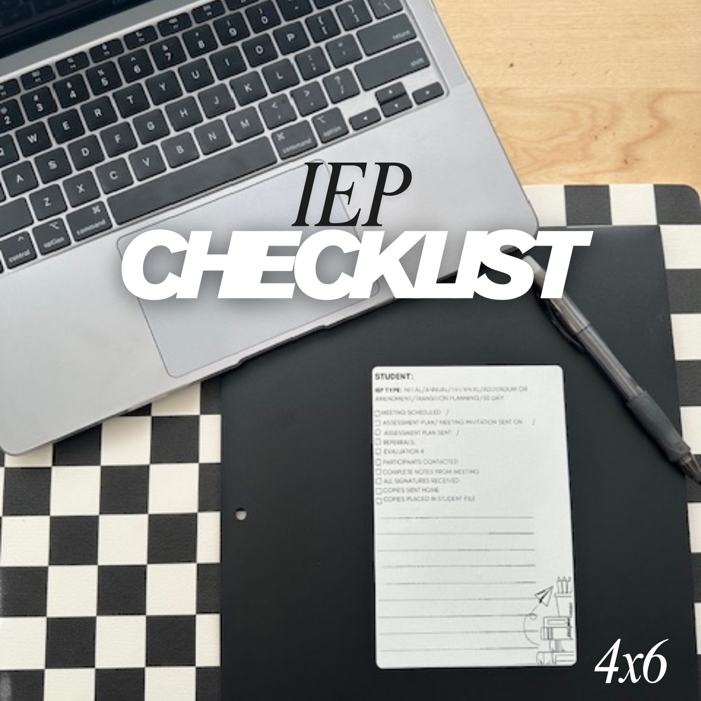 IEP Checklist Labels 4x6