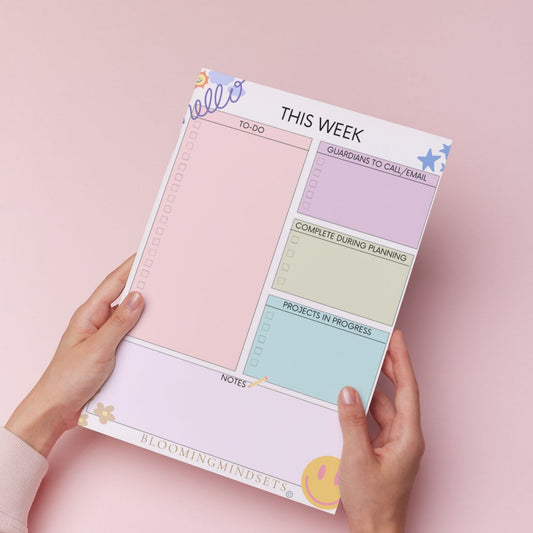 Weekly Teacher Notepad 8.5x11