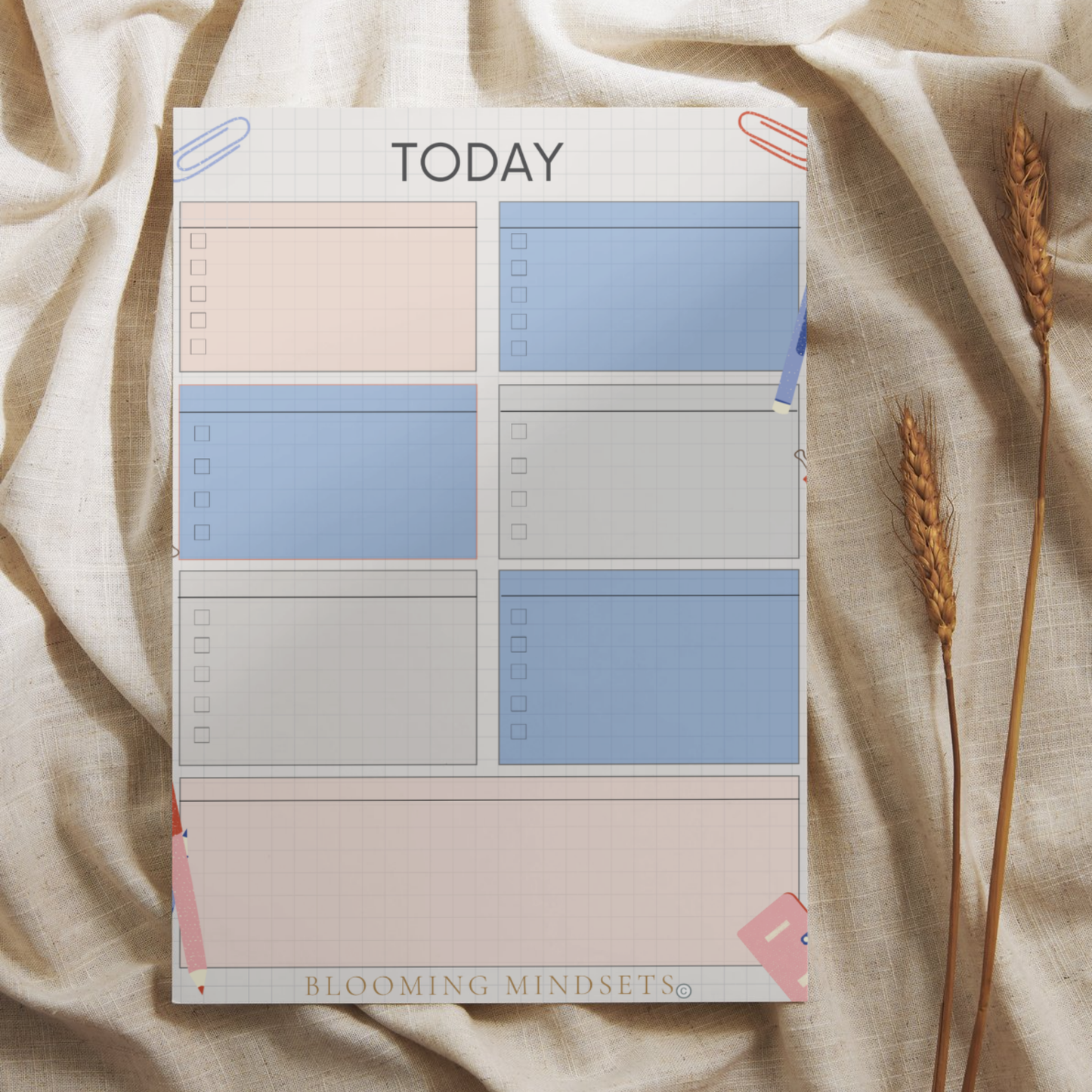 Teacher Notepad Blank Header