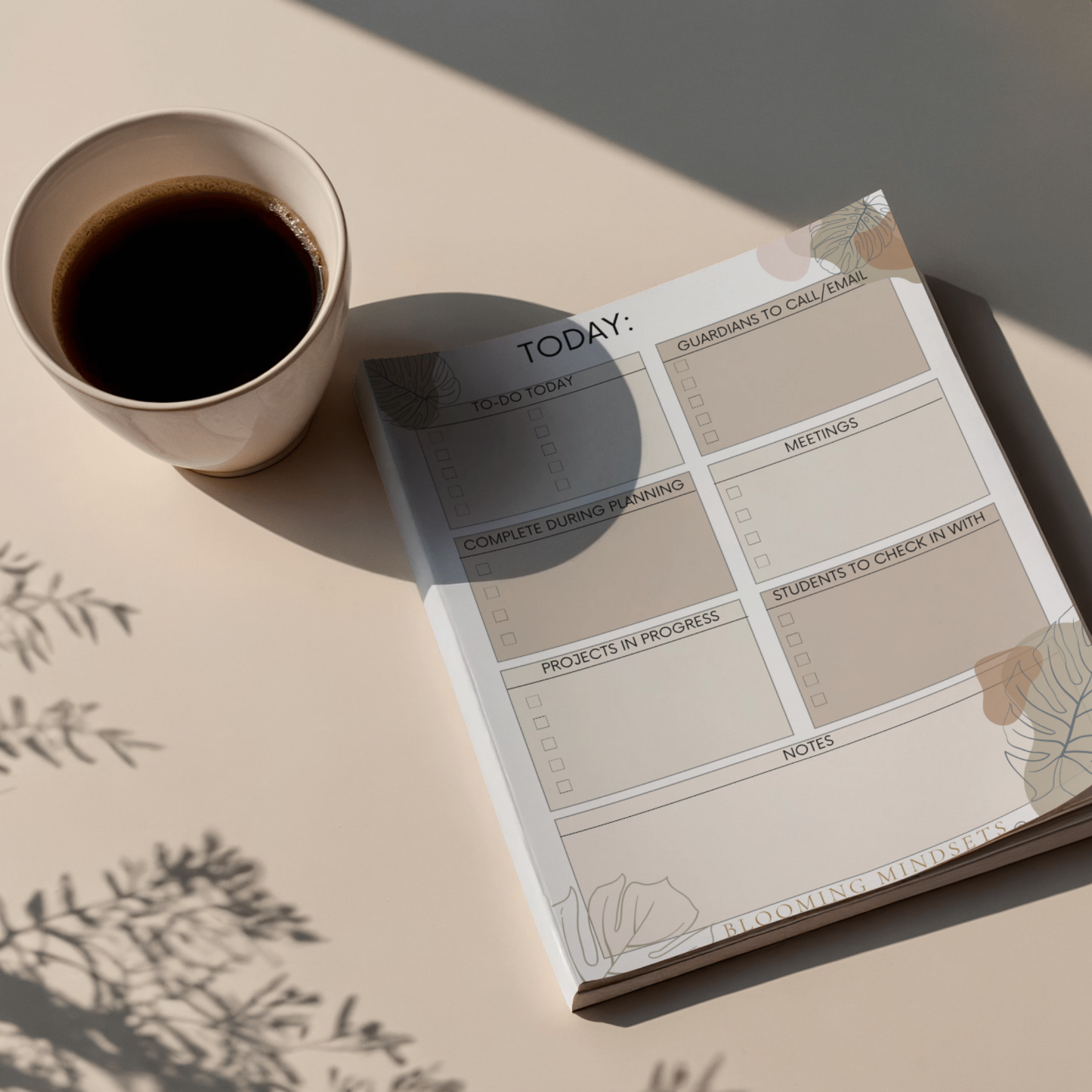 Teacher Notepad Beige