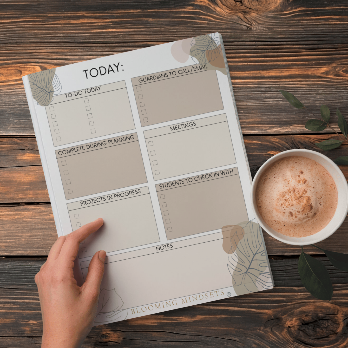Teacher Notepad Beige
