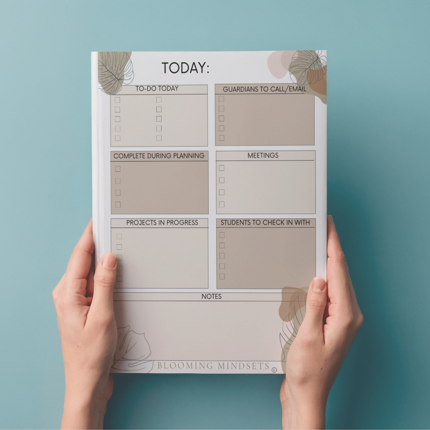 Teacher Notepad Beige