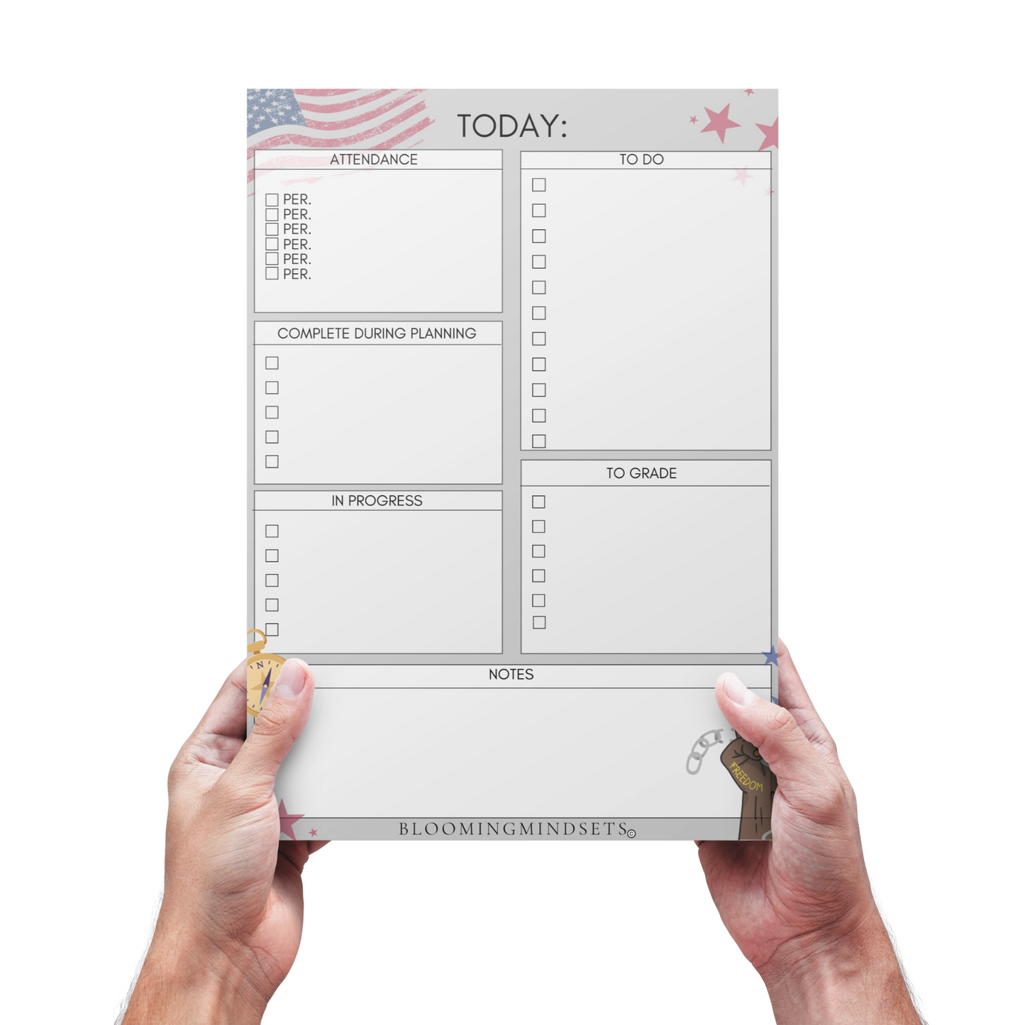 History Teacher Daily Notepad