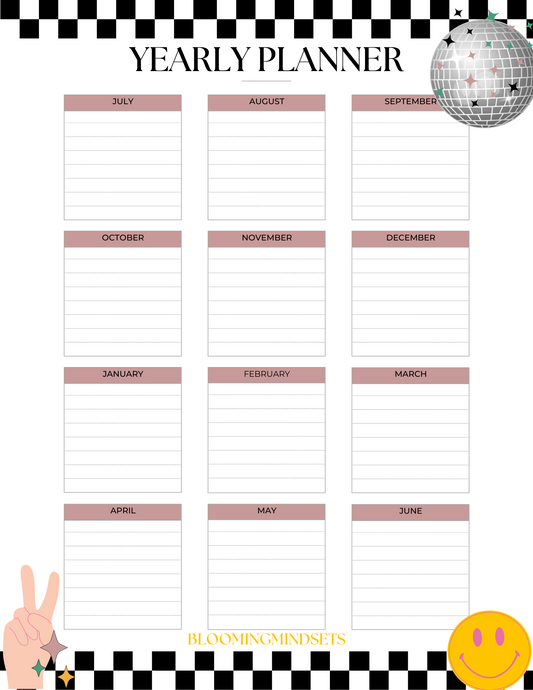 School Counselor Yearly Planner FREE