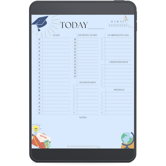 High School School Counselor Notepad-Digital Download