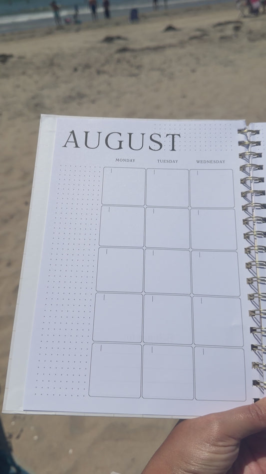 List & Note — Undated 12-Month Planner Notebook with To-Do Lists & Notes Pages